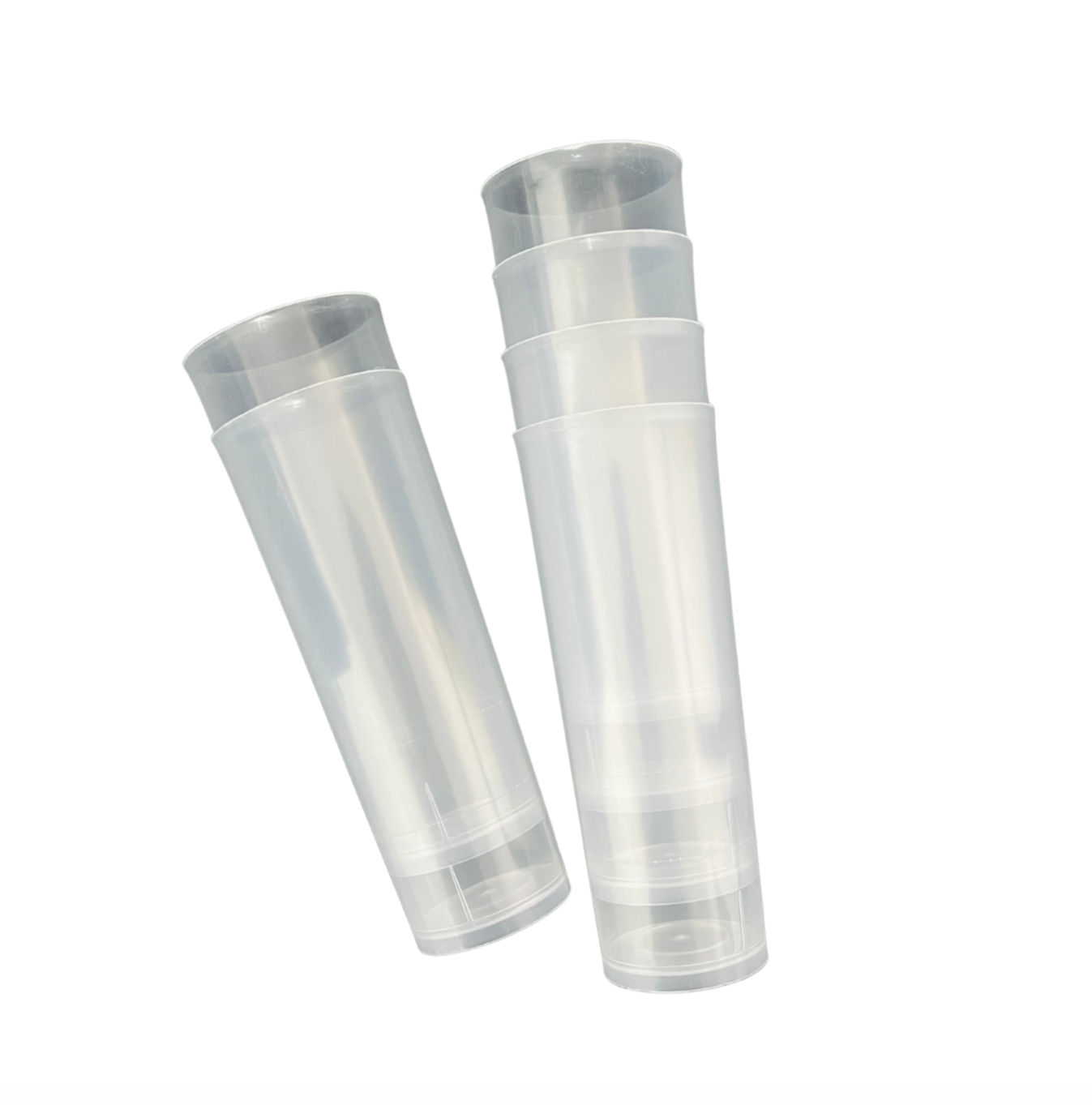 VASO TUBO TRANSPARENTE - 300 CC (6 UNIDADES) — imagen 2