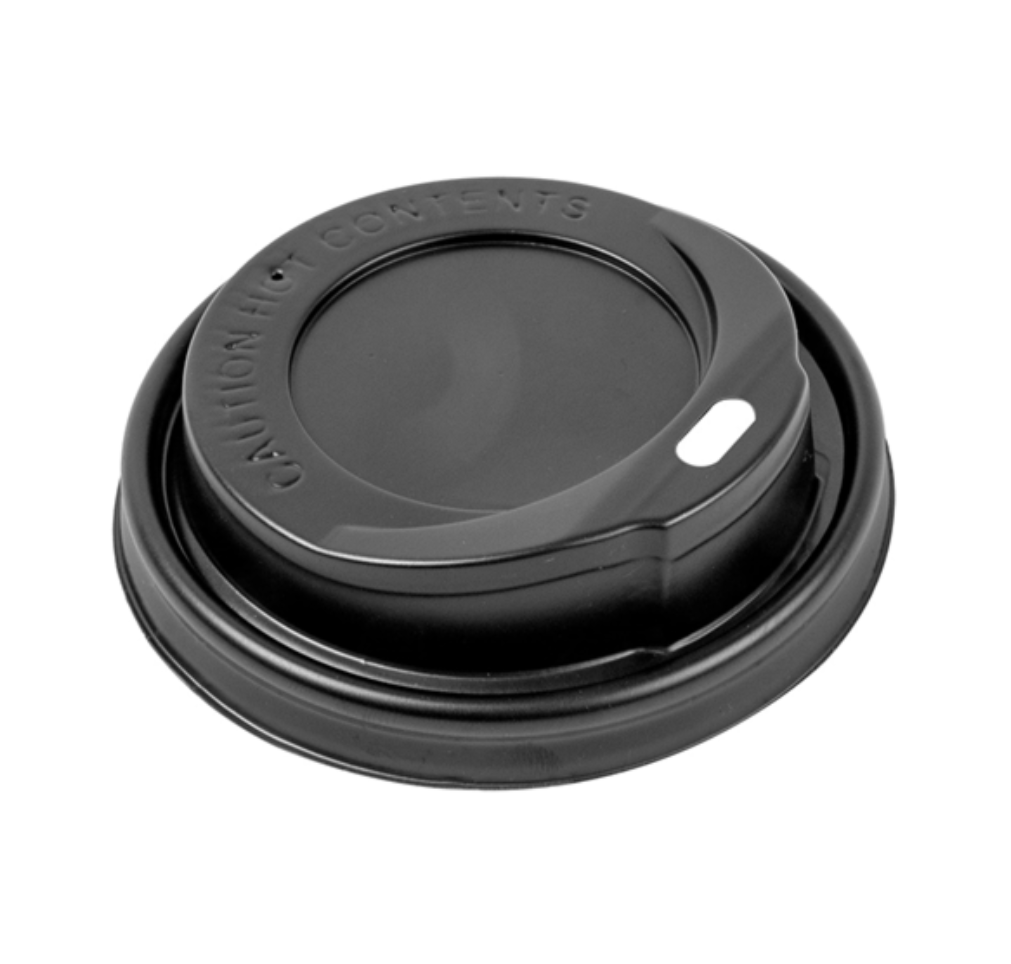 TAPA VASO PAPEL CAFE NEGRA - 4 OZ 120 ML (50 UNIDADES)
