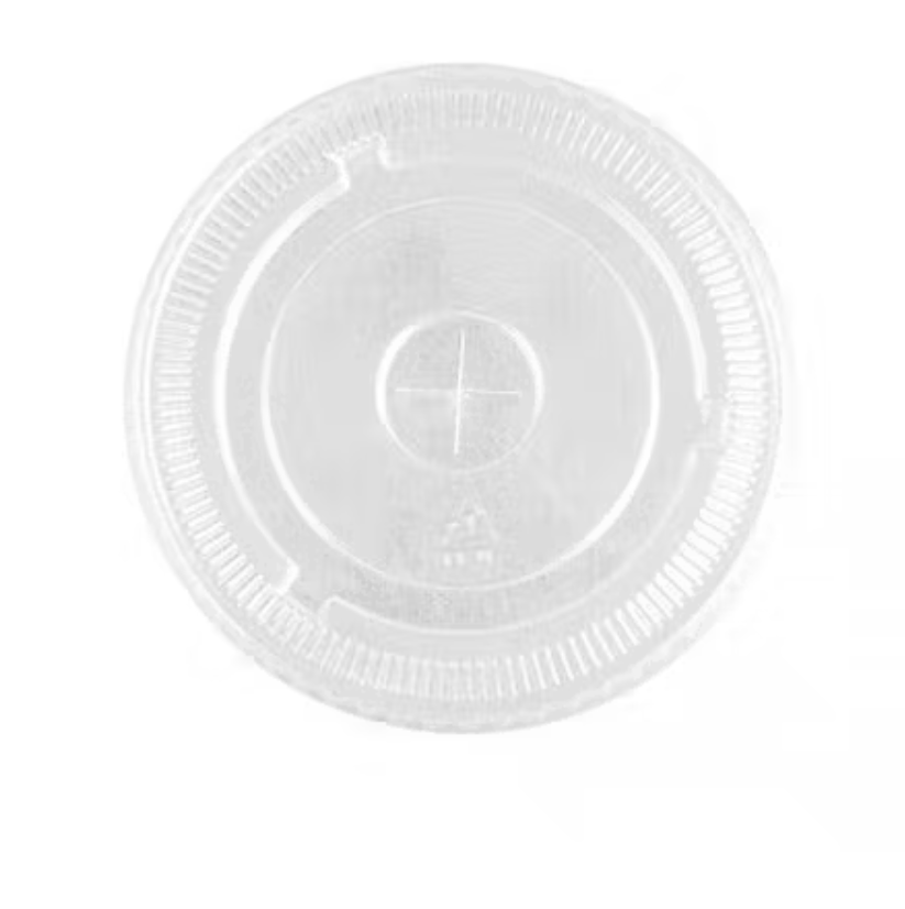 TAPA PLANA CON CRUZ VASO PET ZUMO - 95 MM (50 UNIDADES) — imagen 2