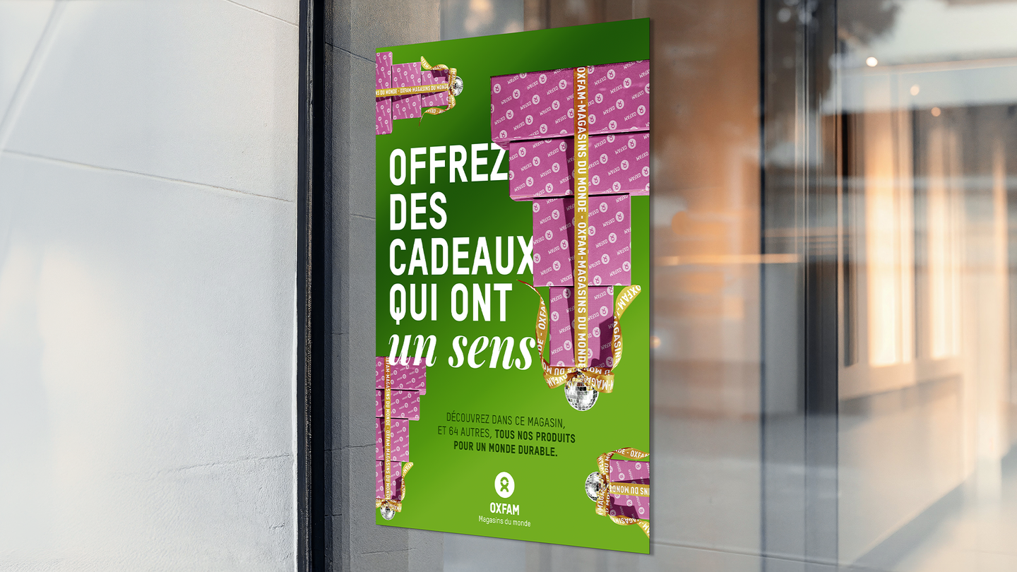 Des cadeaux qui ont un sens — Oxfam Magasins du Monde, visuel principal du projet
