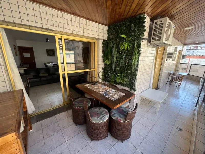 Interior do imóvel Apartamento vista mar no Forte em Praia Grande/SP