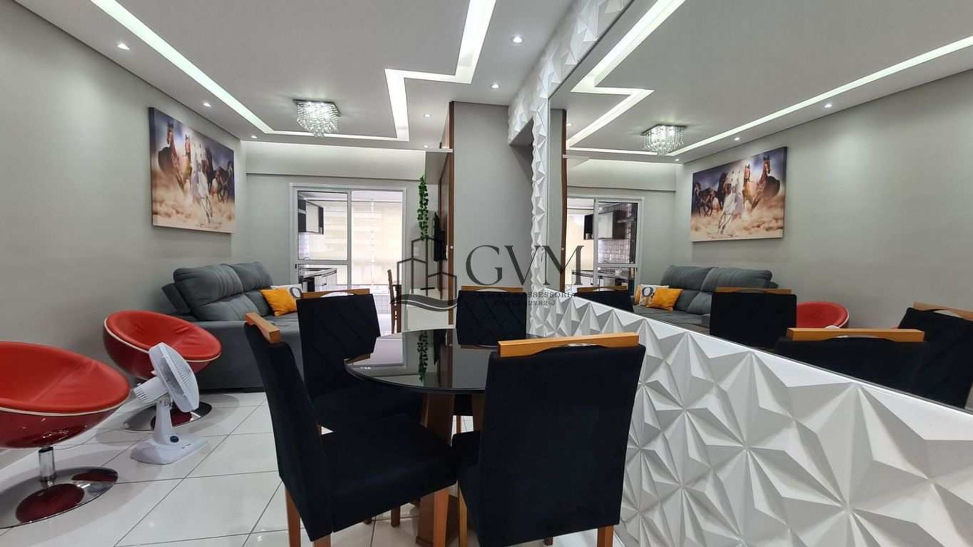 Interior do imóvel Apartamento na Aviação em Praia Grande/SP