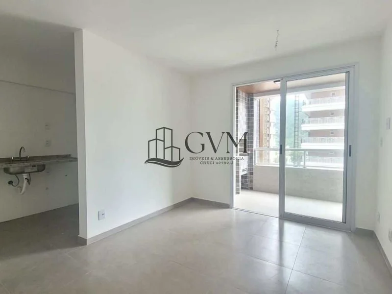 Interior do imóvel Apartamento com 1 quarto sendo suíte - Canto do Forte - Praia Grande/SP