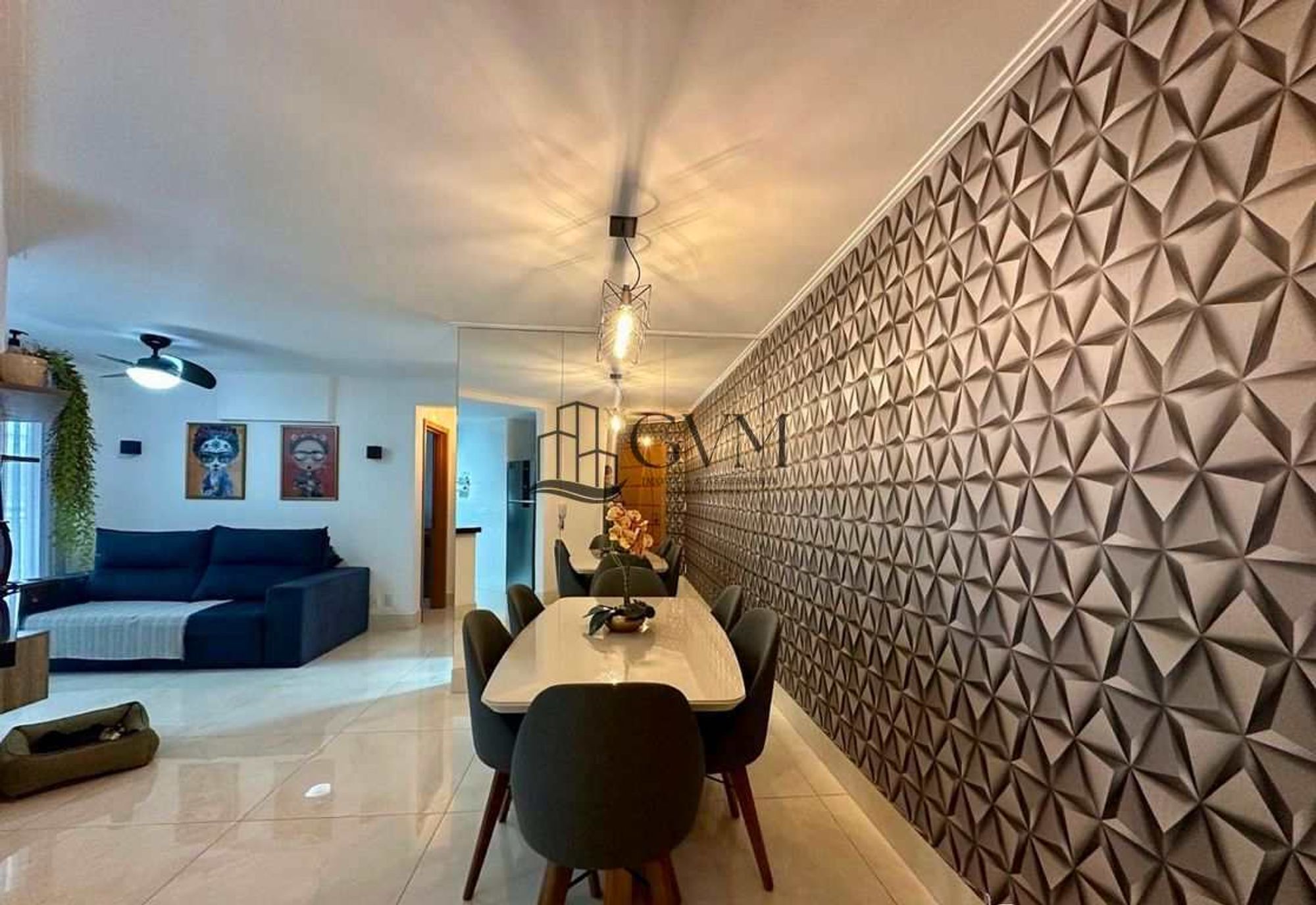 Interior do imóvel Apartamento de 2 quartos á venda no Canto do Forte em Praia Grande