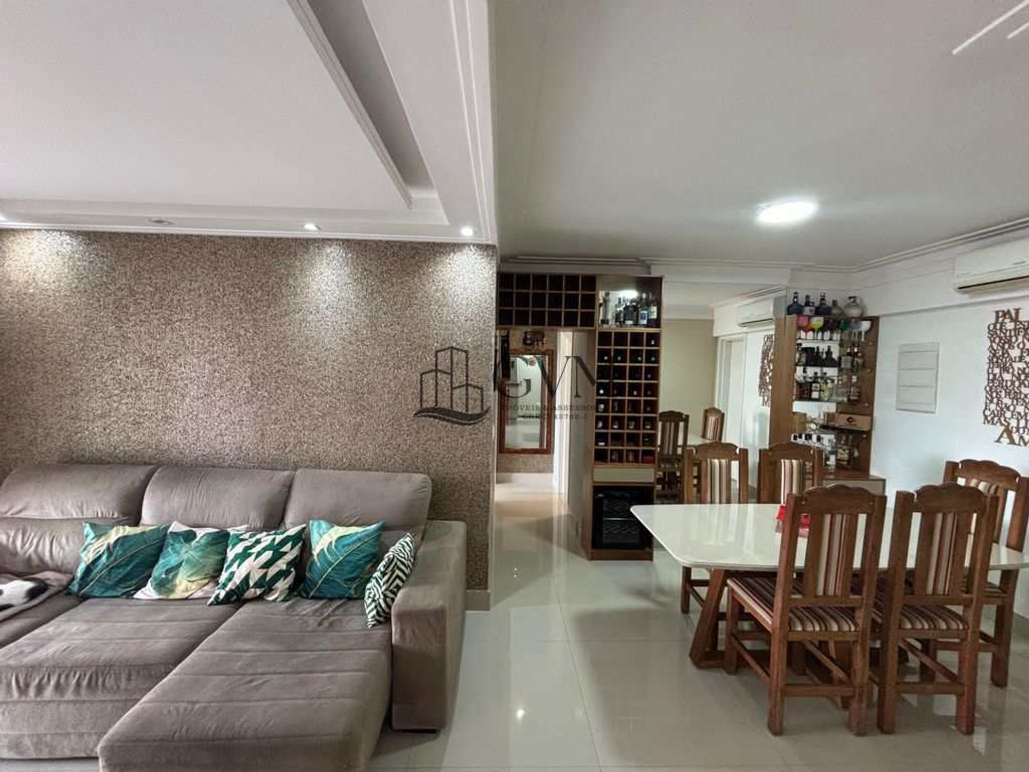 Interior do imóvel Apartamento com vista mar de 2 quartos á venda no Canto do Forte em Praia Grande