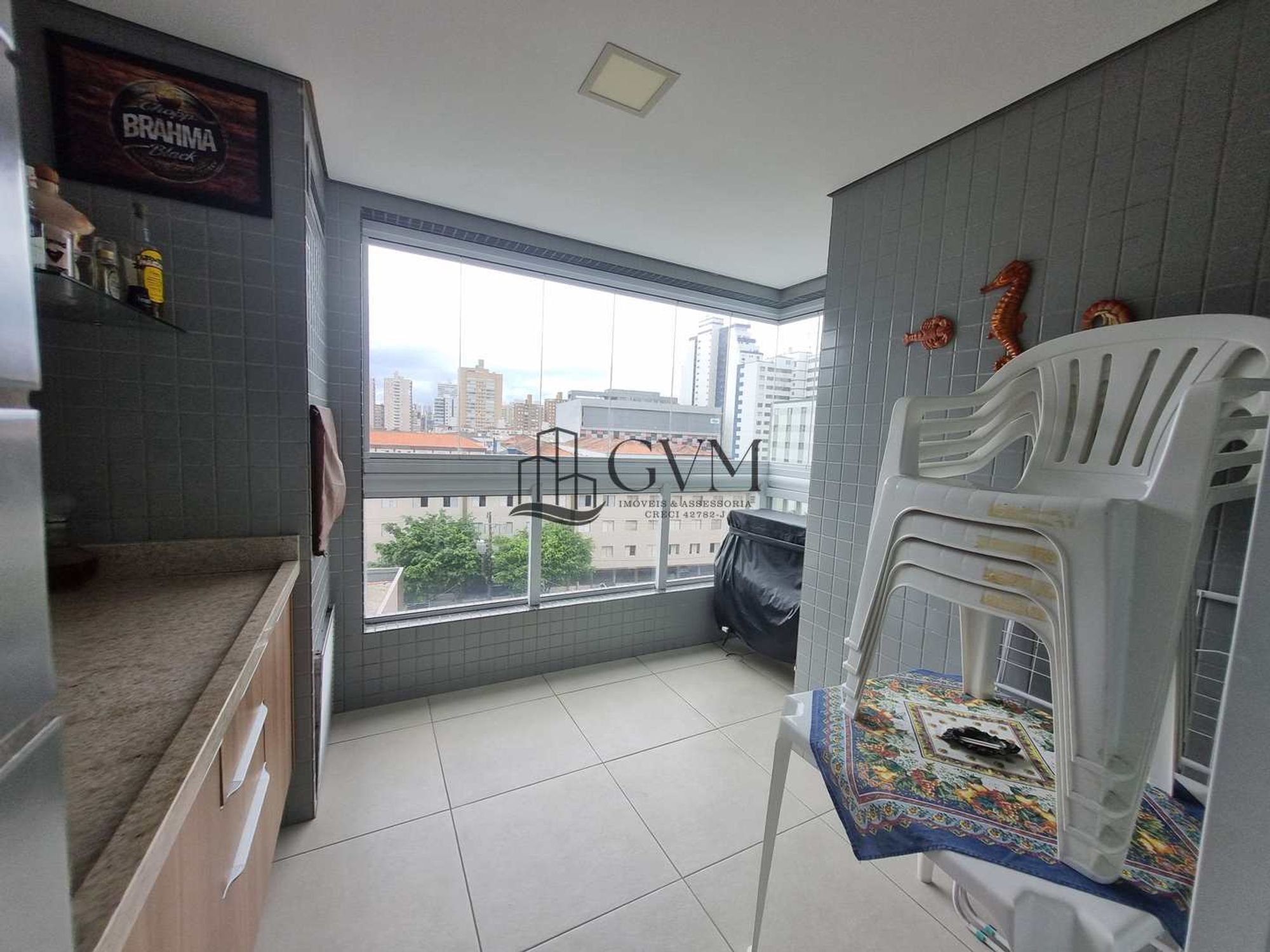 Interior do imóvel Apartamento com 2 quartos, Boqueirão, Praia Grande