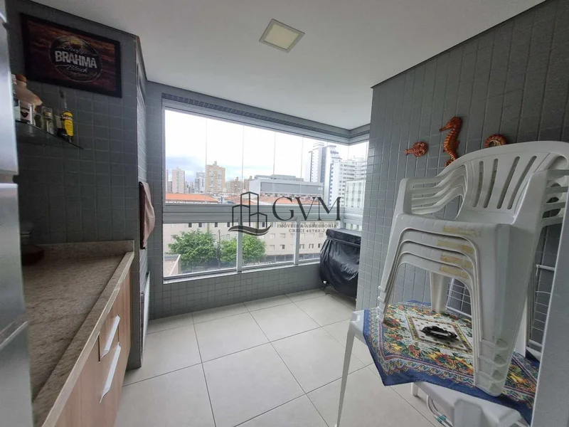 Interior do imóvel Apartamento com 2 quartos, Boqueirão, Praia Grande