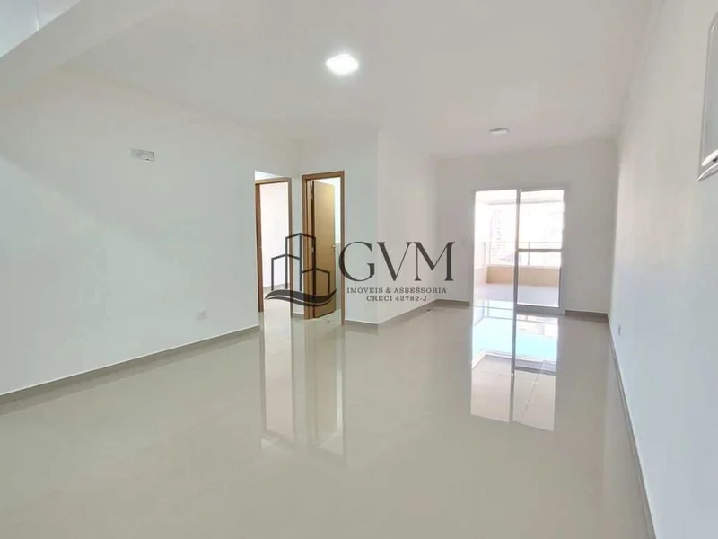 Interior do imóvel Apartamento com 3 quartos sendo suítes - Canto do Forte - Praia Grande/SP