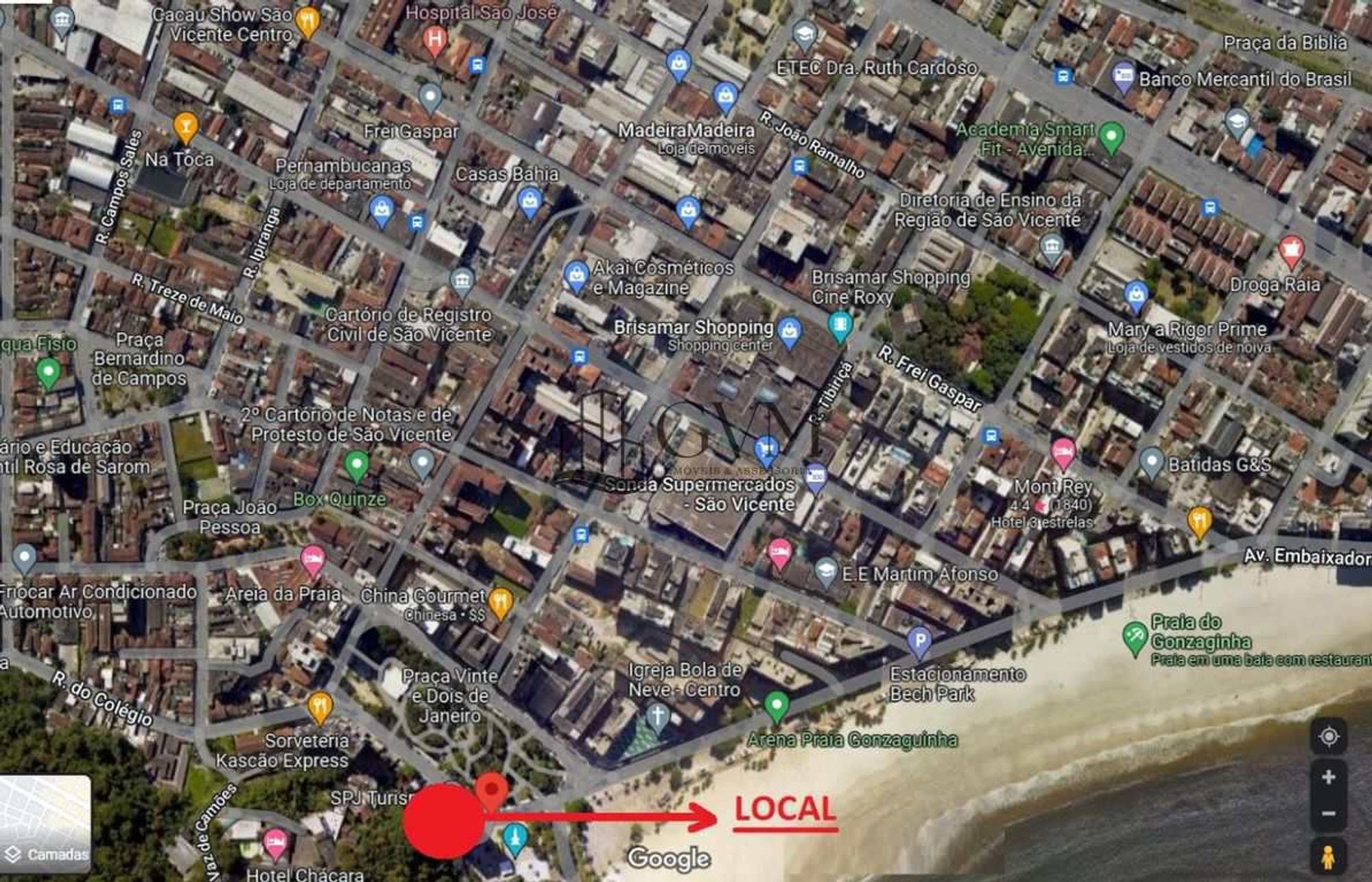 Ambiente do imóvel TERRENO FRENTE MAR VILA MIRIM PRAIA GRANDE