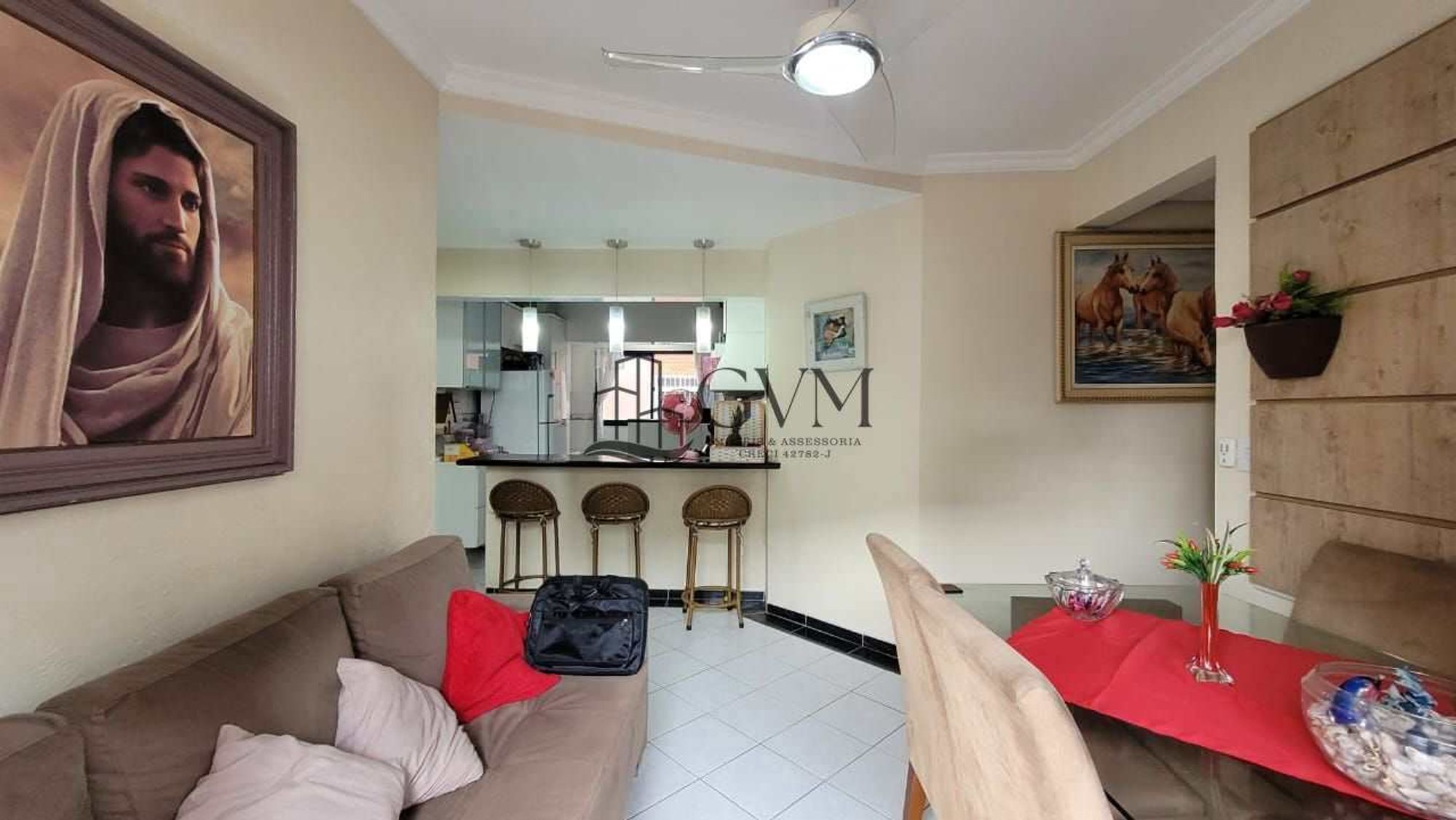 Ambiente do imóvel Apartamento com 2 quartos sendo uma suíte - Tupi - Praia Grande/SP