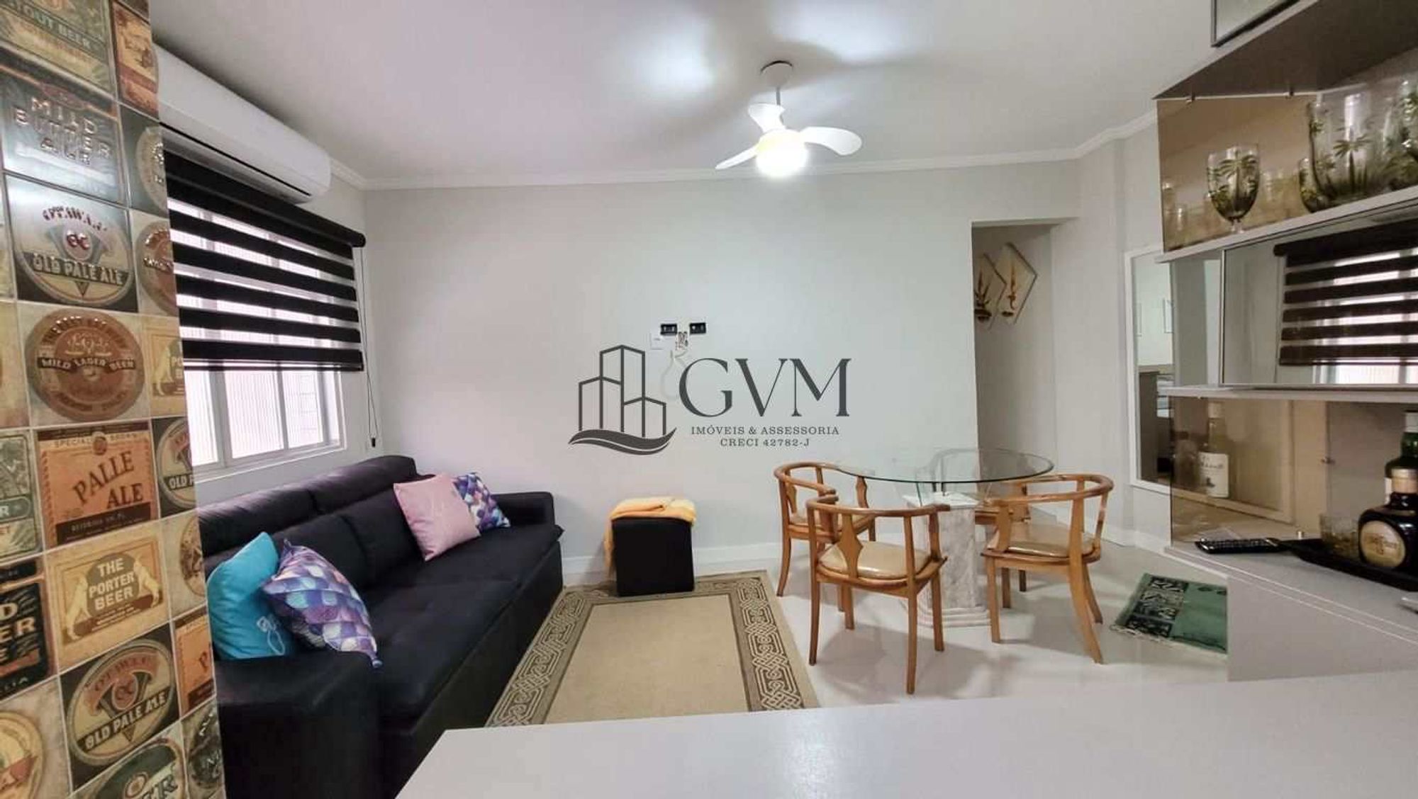 Interior do imóvel Apartamento com 2 quartos - Vila Guilhermina - Praia Grande/SP