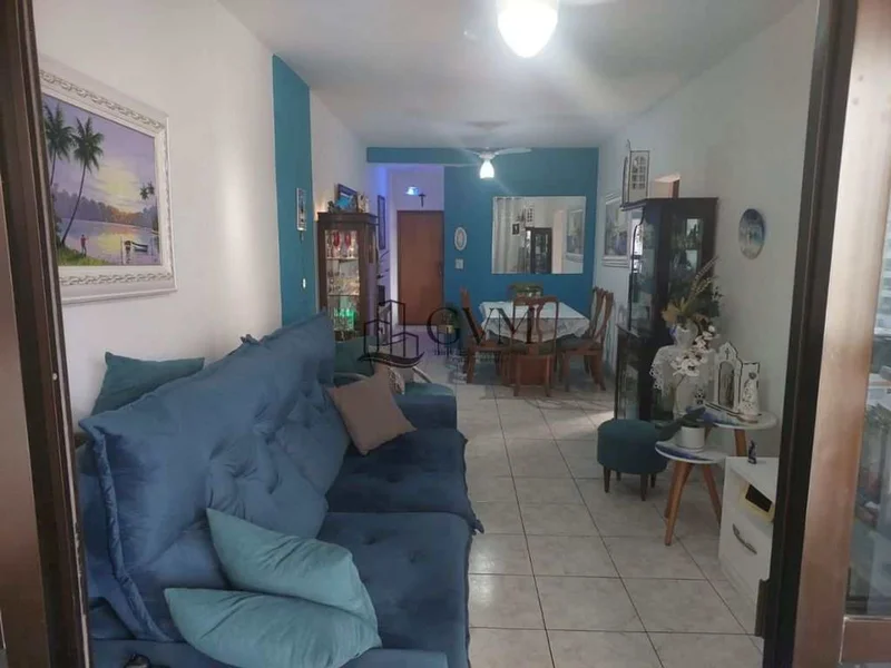 Interior do imóvel Apartamento de 2 quartos na Guilhermina, Praia Grande, SP.