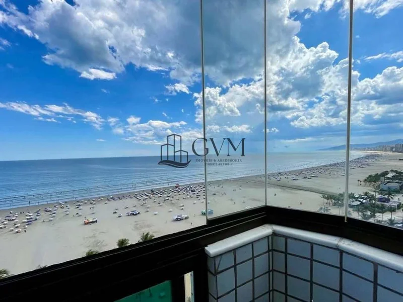 Interior do imóvel Apartamento frente mar com 3 quartos à venda no Boqueirão em Praia Grande