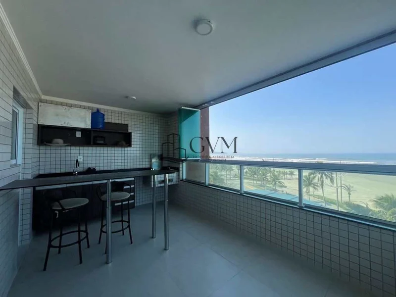 Interior do imóvel Apartamento com 2 quartos frente mar á venda no Maracanã em Praia Grande