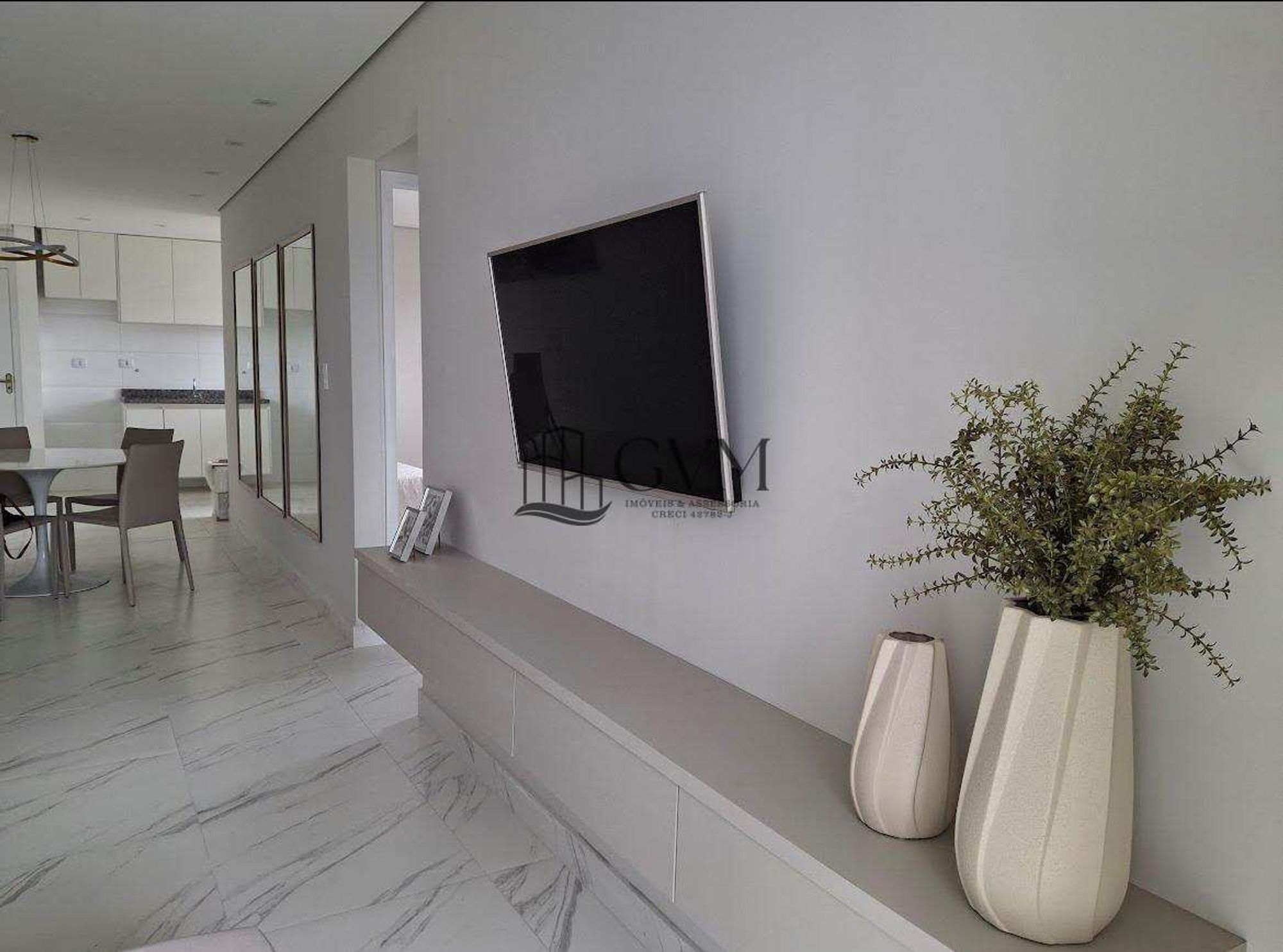 Interior do imóvel Apartamento com 2 quartos, Guilhermina, Praia Grande