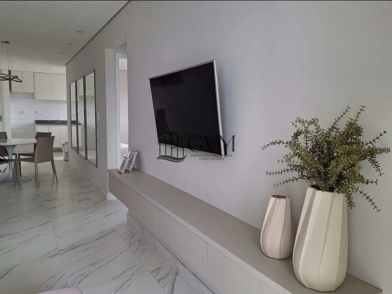 Interior do imóvel Apartamento com 2 quartos, Guilhermina, Praia Grande