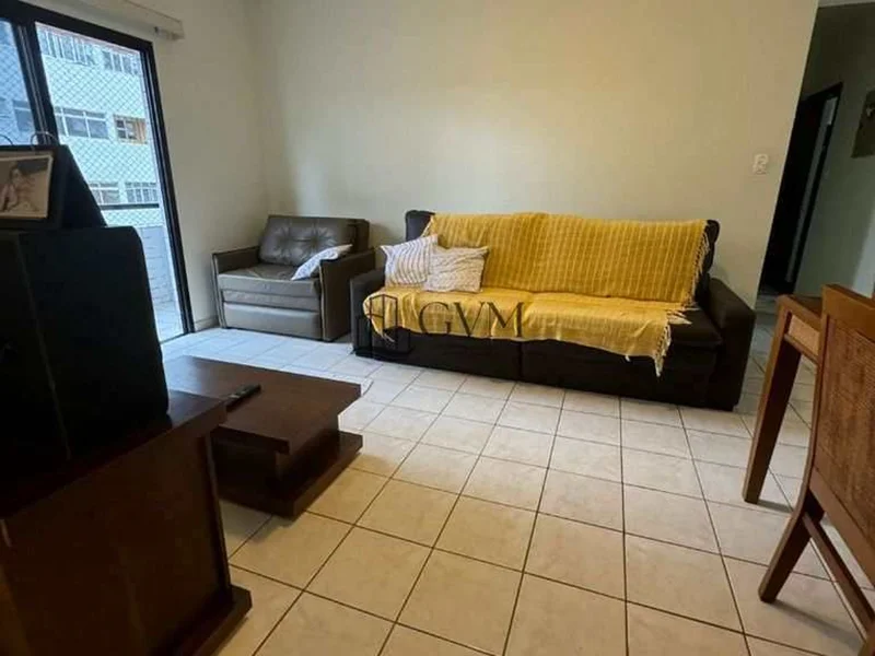 Interior do imóvel Guilhermina, Praia Grande, SP, 2 quartos sendo uma suíte.