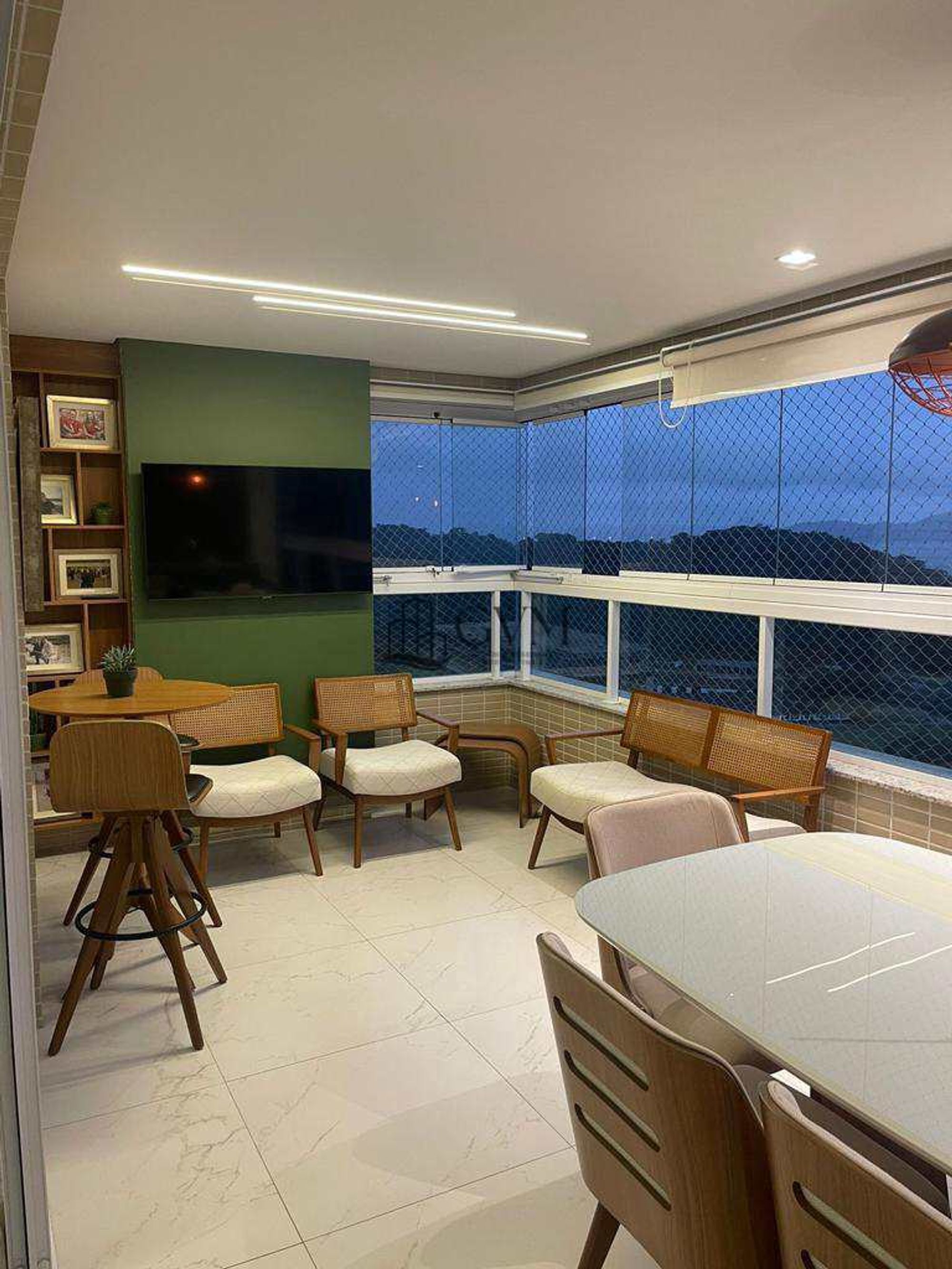 Interior do imóvel Apartamento com 3 quartos, Canto do Forte, Praia Grande