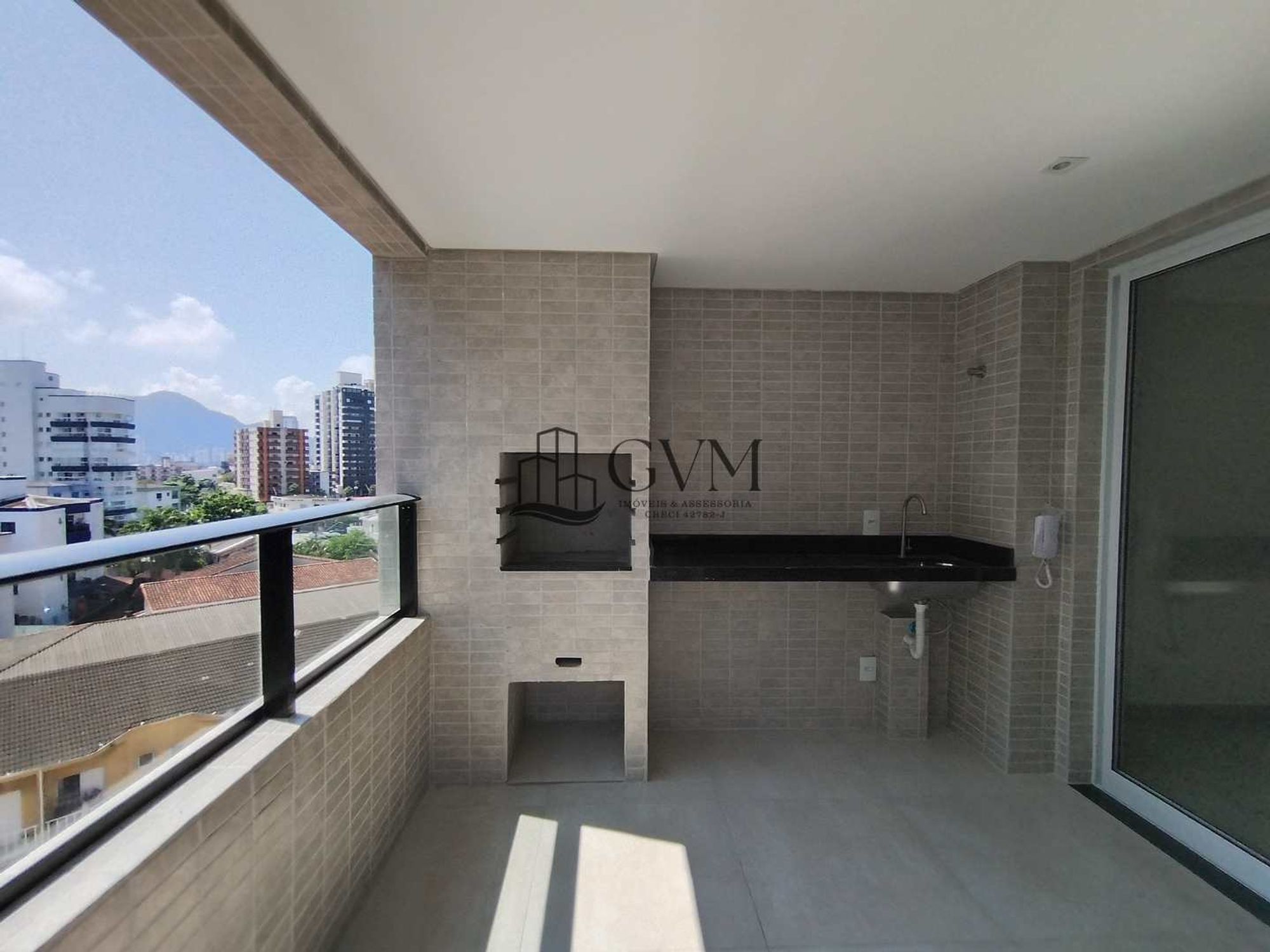 Interior do imóvel Apartamento com 2 quartos, Guilhermina, Praia Grande