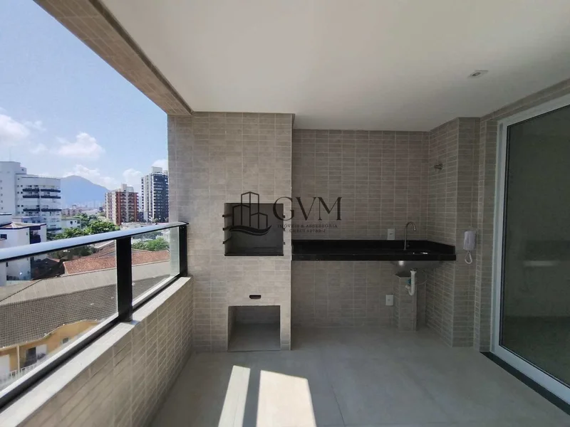 Interior do imóvel Apartamento com 2 quartos, Guilhermina, Praia Grande