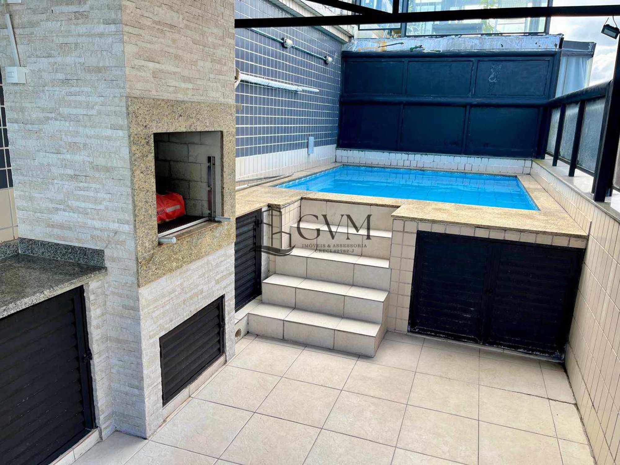 Interior do imóvel Cobertura com 3 quartos, Guilhermina, Praia Grande