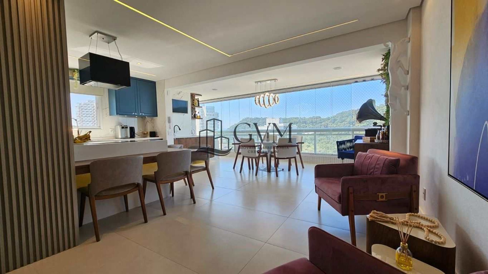 Foto 6 do imóvel Apartamento com 3 quartos sendo suítes, Canto do Forte - Praia Grande/SP