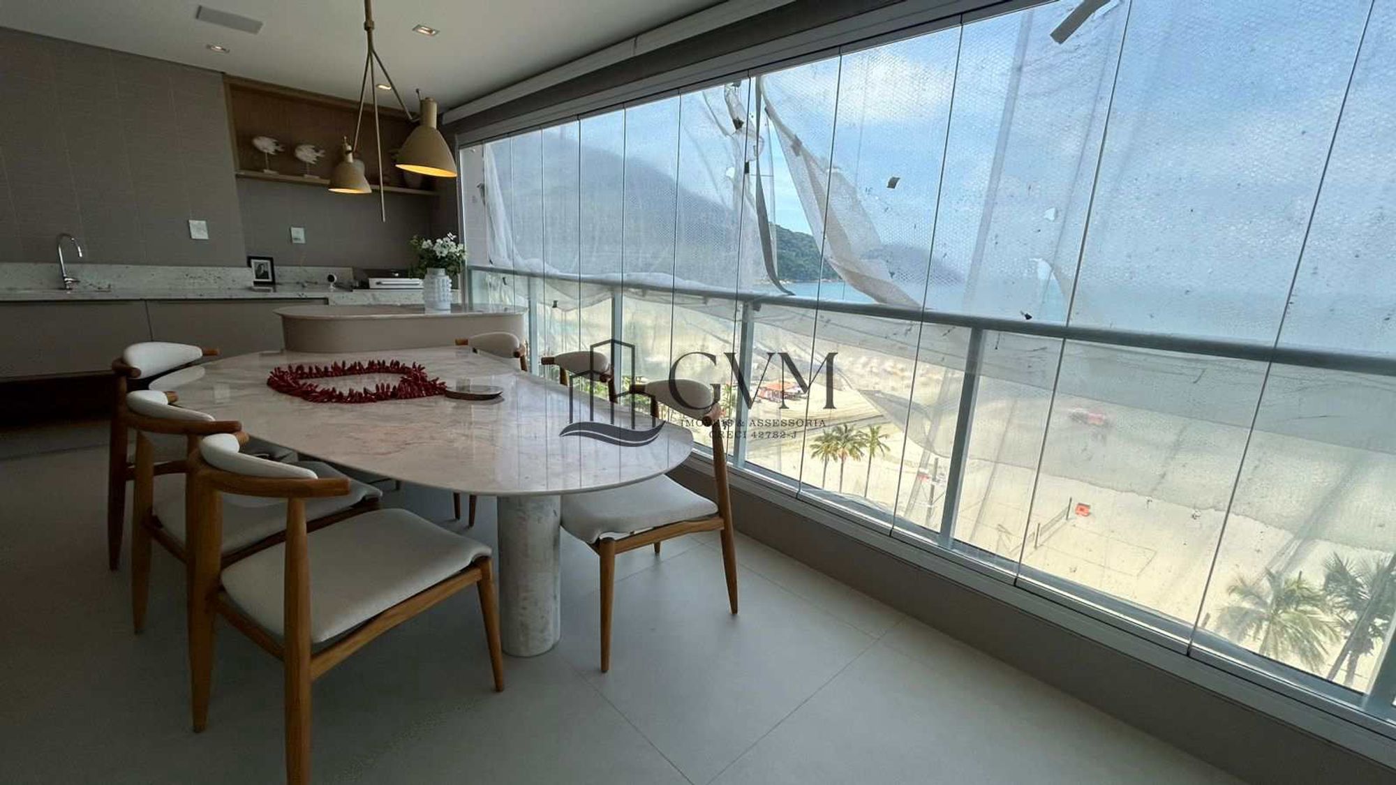 Interior do imóvel Apartamento com 3 quartos, Canto do Forte, Praia Grande