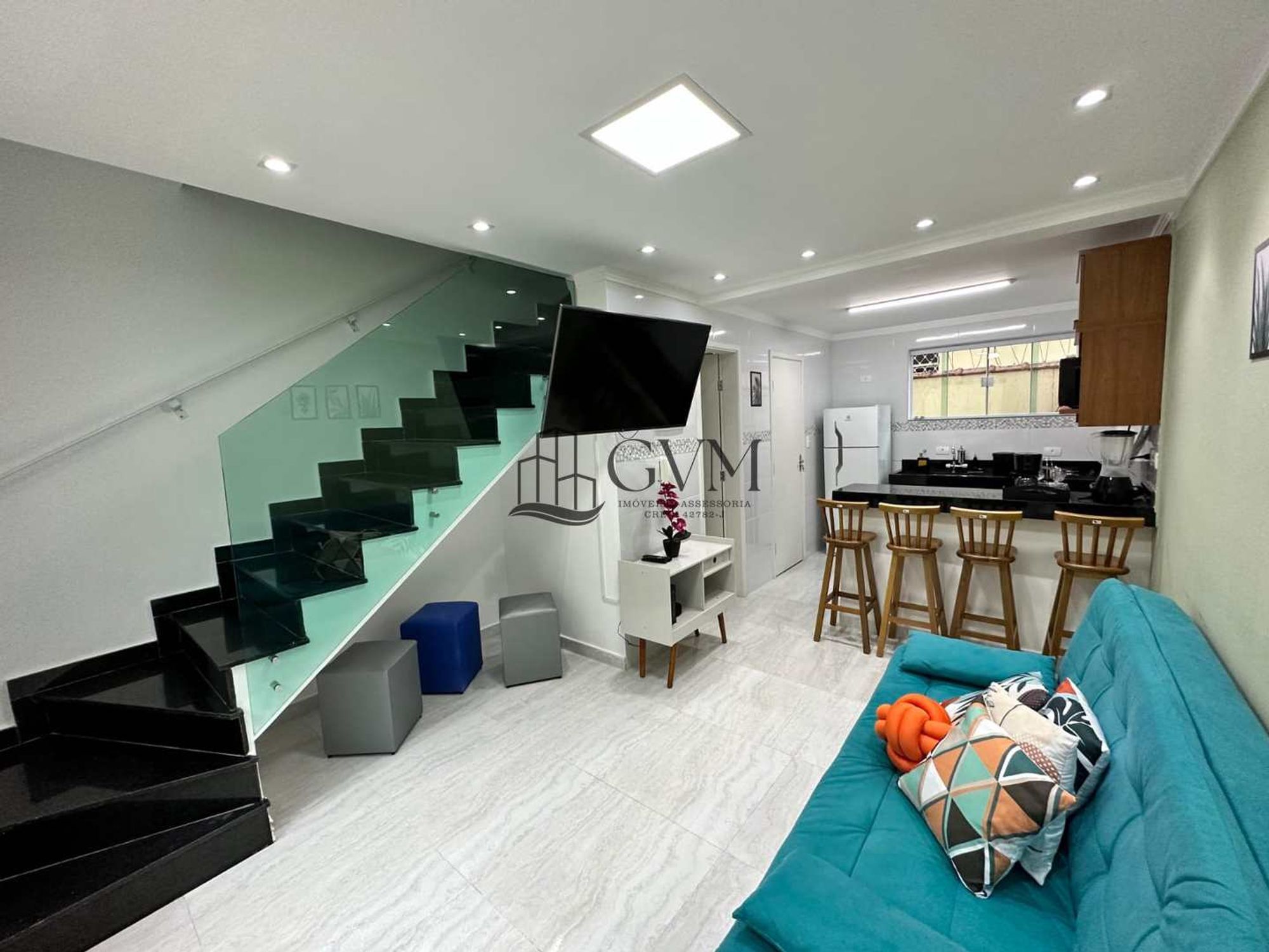 Interior do imóvel Casa de Condomínio com 2 quartos, Tupi, Praia Grande