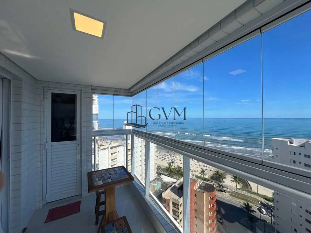 Foto principal do imóvel Apartamento com 1 quarto vista mar á venda no Caiçara em Praia Grande em Caiçara