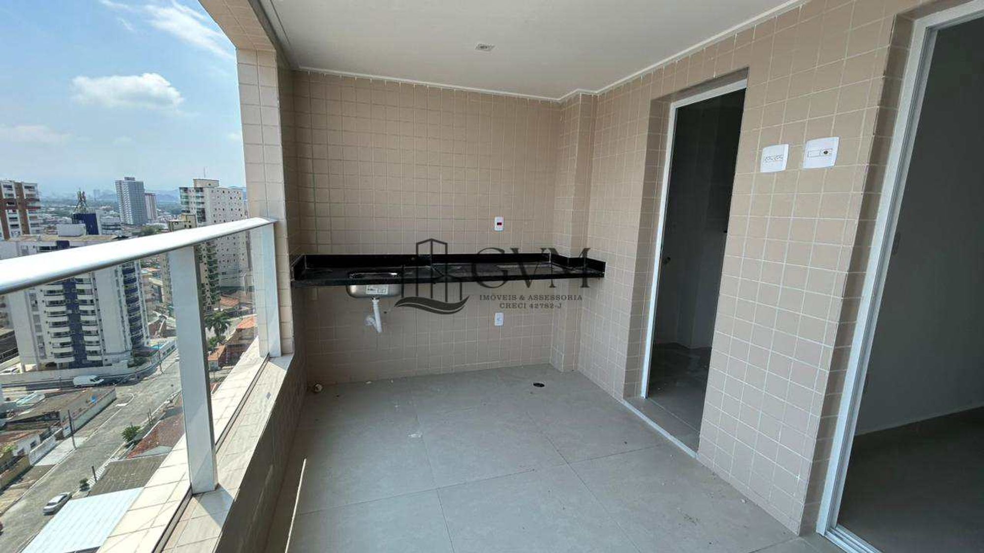 Interior do imóvel Apartamento com 2 quartos, Guilhermina, Praia Grande