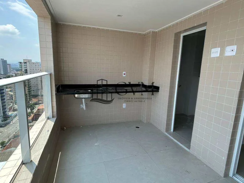 Interior do imóvel Apartamento com 2 quartos, Guilhermina, Praia Grande