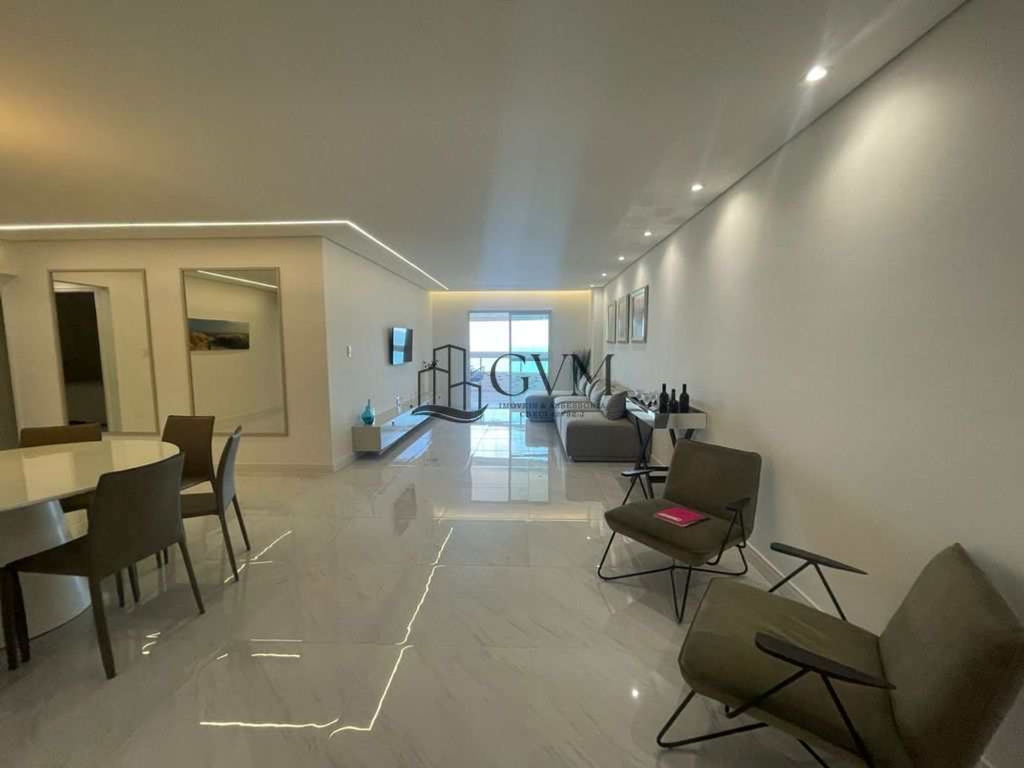 Interior do imóvel Apartamento frente mar no Canto do Forte, Praia Grande - SP