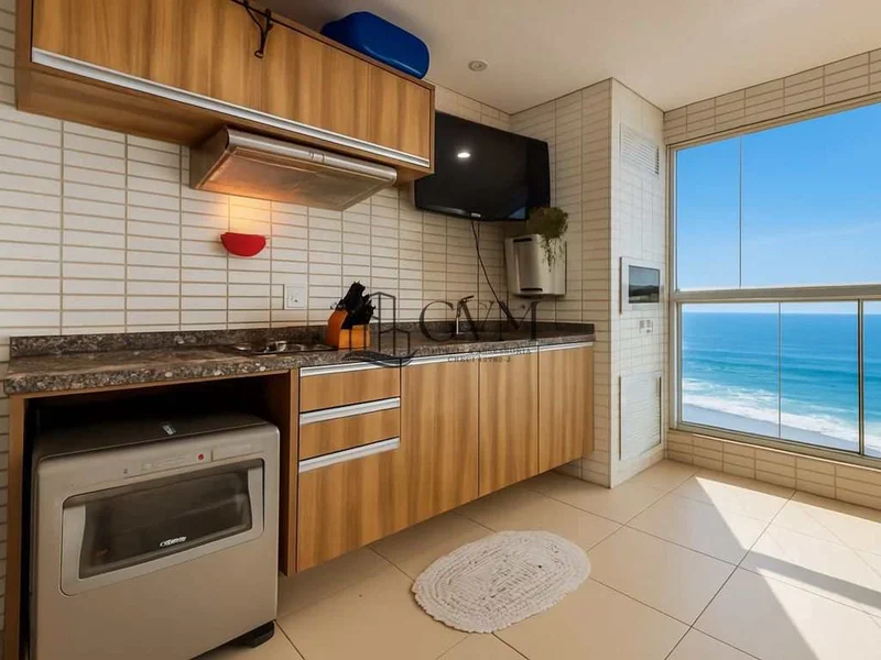 Interior do imóvel Apartamento com 3 quartos, Boqueirão, Praia Grande