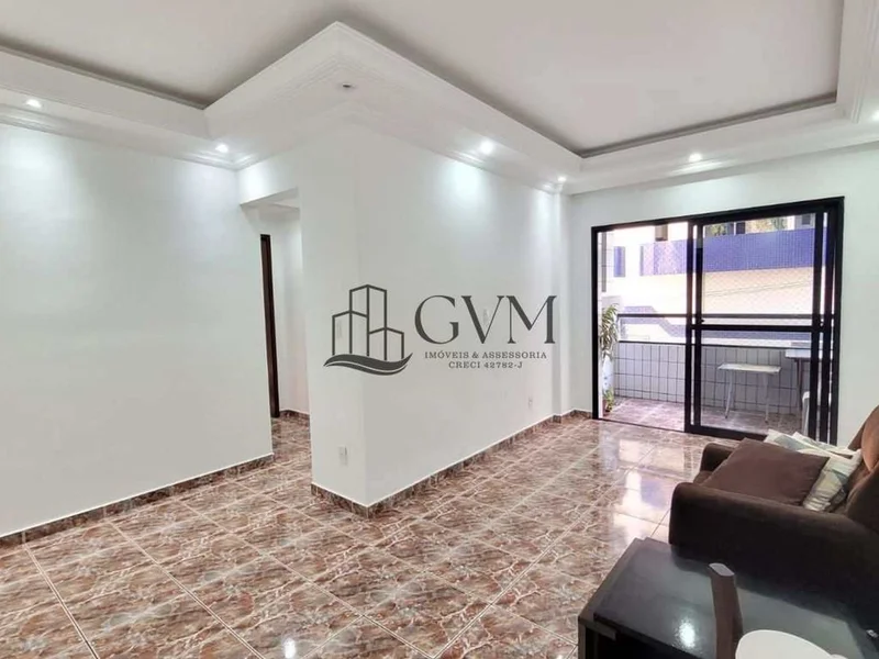 Interior do imóvel Apartamento com 2 quartos sendo uma suíte - Canto do Forte - Praia Grande/SP