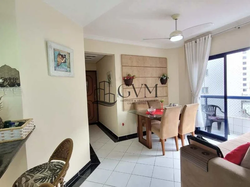 Interior do imóvel Apartamento com 2 quartos sendo uma suíte - Tupi - Praia Grande/SP