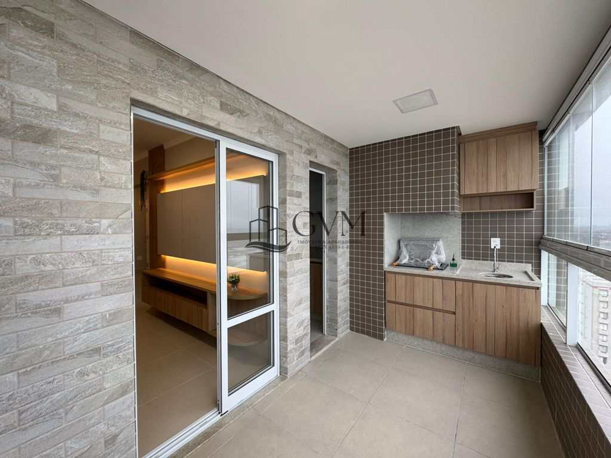 Interior do imóvel Apartamento com 2 quartos frente ao mar á venda no Jardim Real em Praia Grande