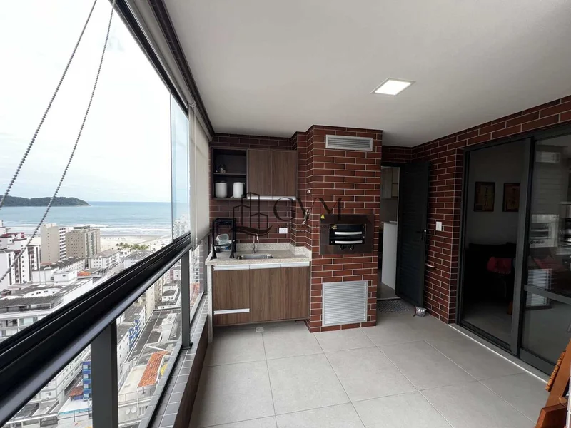 Interior do imóvel Apartamento com 2 quartos, Guilhermina, Praia Grande