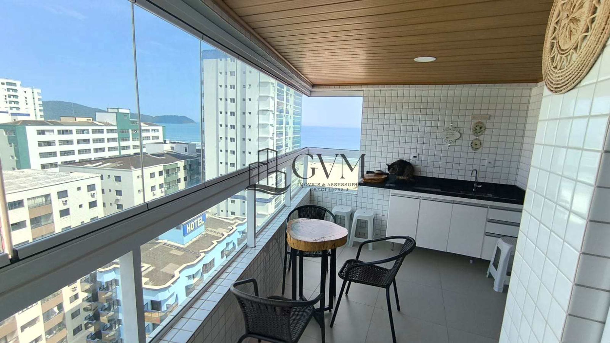 Interior do imóvel Apartamento com 2 quartos, Guilhermina, Praia Grande