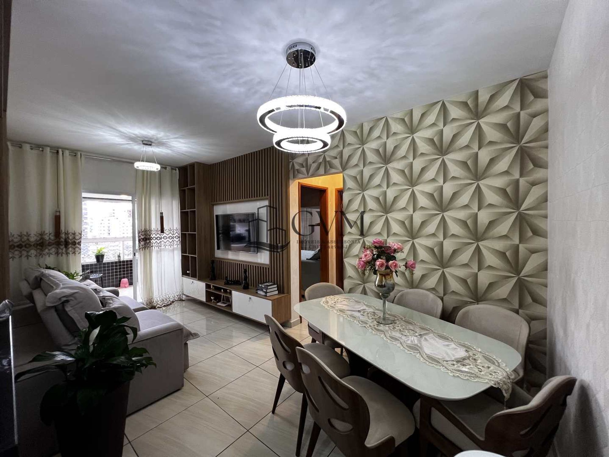 Ambiente do imóvel Apartamento com 2 quartos, Guilhermina, Praia Grande