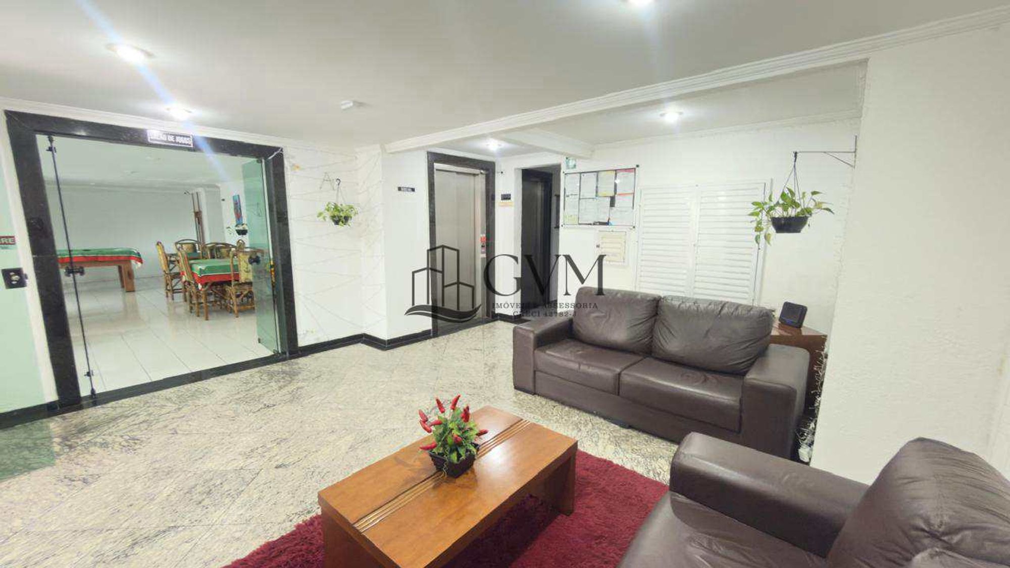 Interior do imóvel Apartamento com 1 quarto, Ocian, Praia Grande