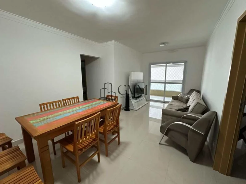 Interior do imóvel Apartamento mobiliado no Canto do Forte em Praia Grande/SP