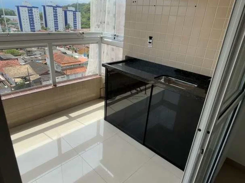 Interior do imóvel Apartamento com 2 quartos, Canto do Forte, Praia Grande