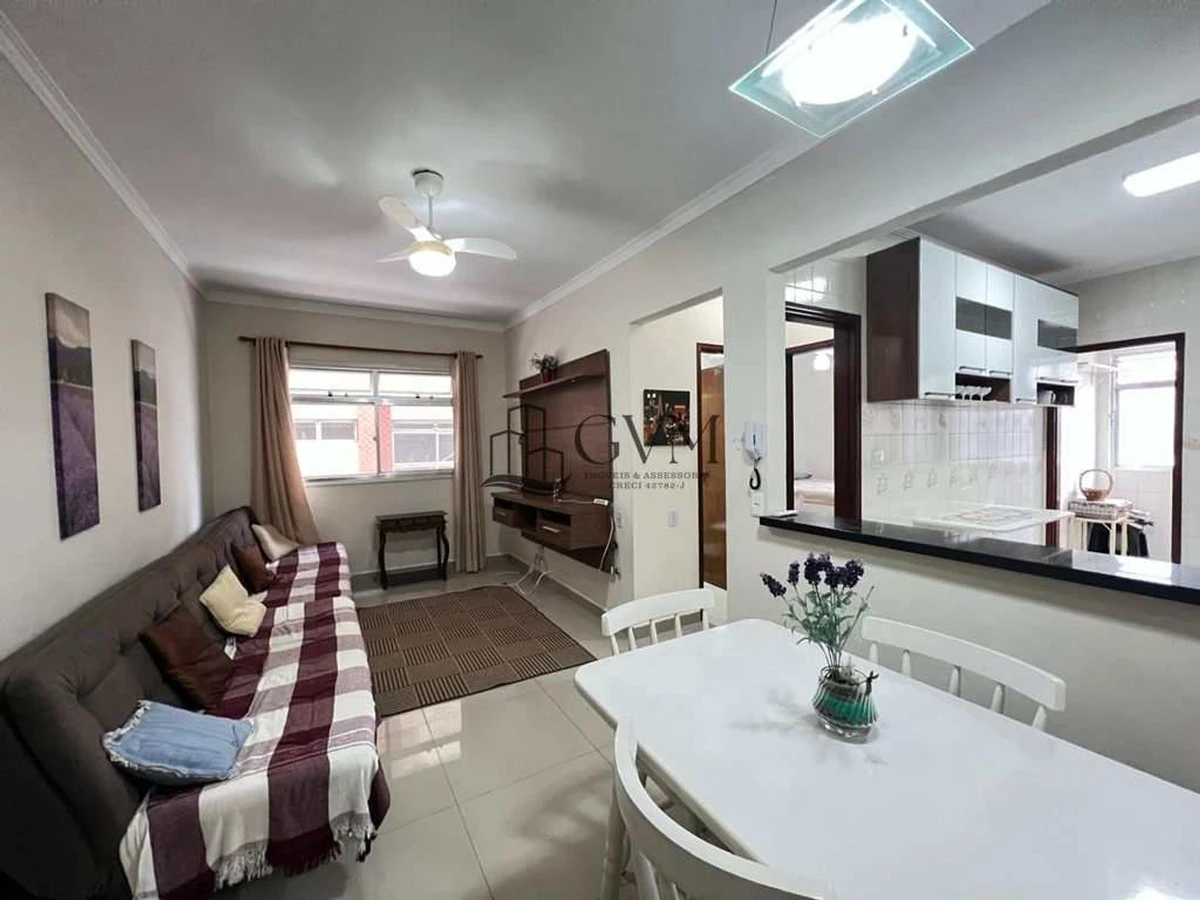 Foto principal do imóvel Apartamento com 1 quarto á venda no Canto do Forte em Praia Grande em Canto do Forte