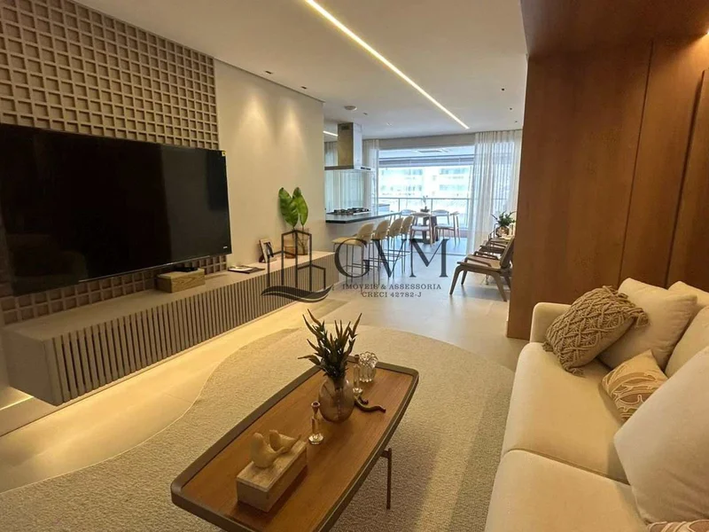 Interior do imóvel Apartamento com 3 quartos, Canto do Forte, Praia Grande