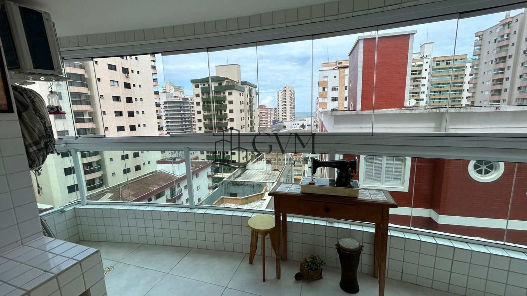 Interior do imóvel Apartamento com 2 quartos, Tupi, Praia Grande