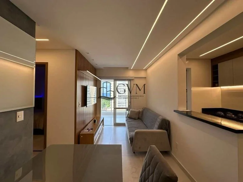 Ambiente do imóvel Apartamento com 1 quarto, mobiliado, á venda no Canto do Forte em Praia Grande