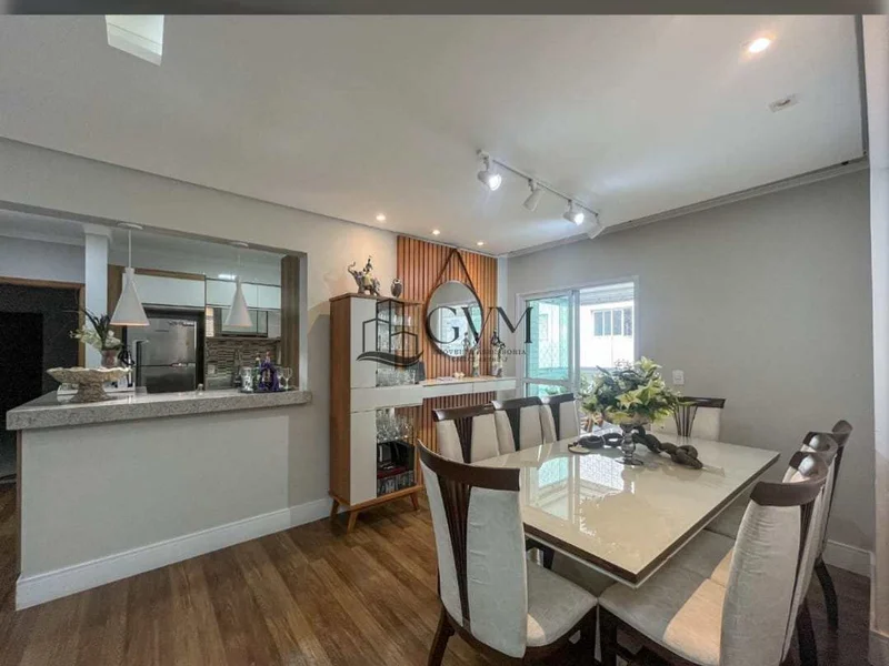 Interior do imóvel Apartamento com 3 quartos, Guilhermina, Praia Grande