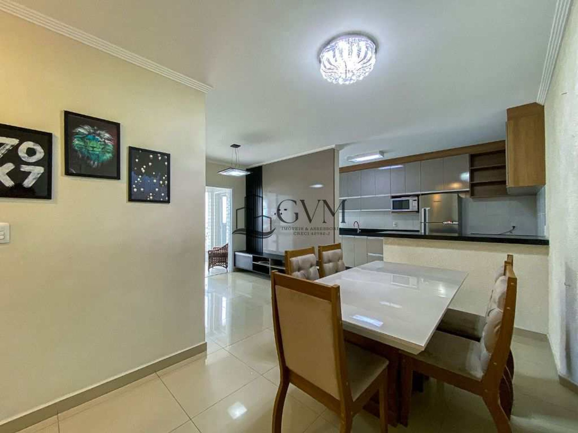 Interior do imóvel Apartamento em Praia Grande bairro Ocian