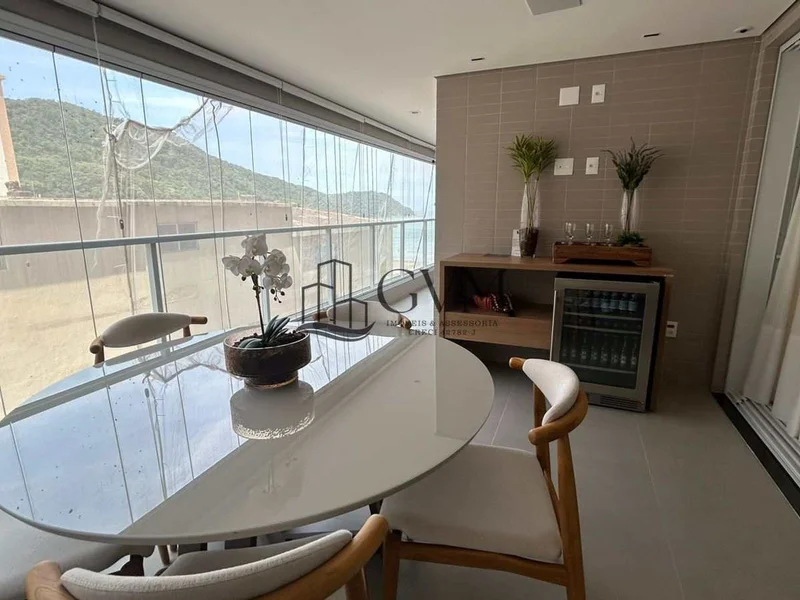 Interior do imóvel Apartamento com 3 quartos, Canto do Forte, Praia Grande