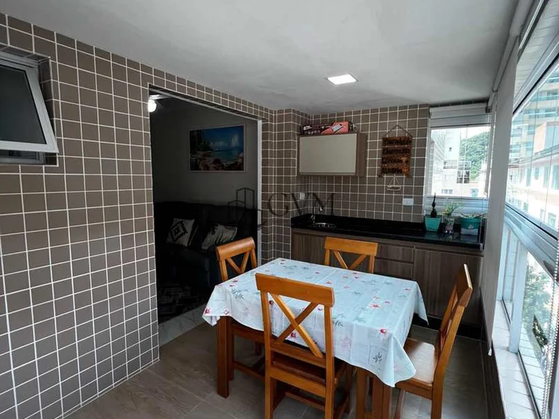 Interior do imóvel Apartamento com 2 quartos, Canto do Forte, Praia Grande